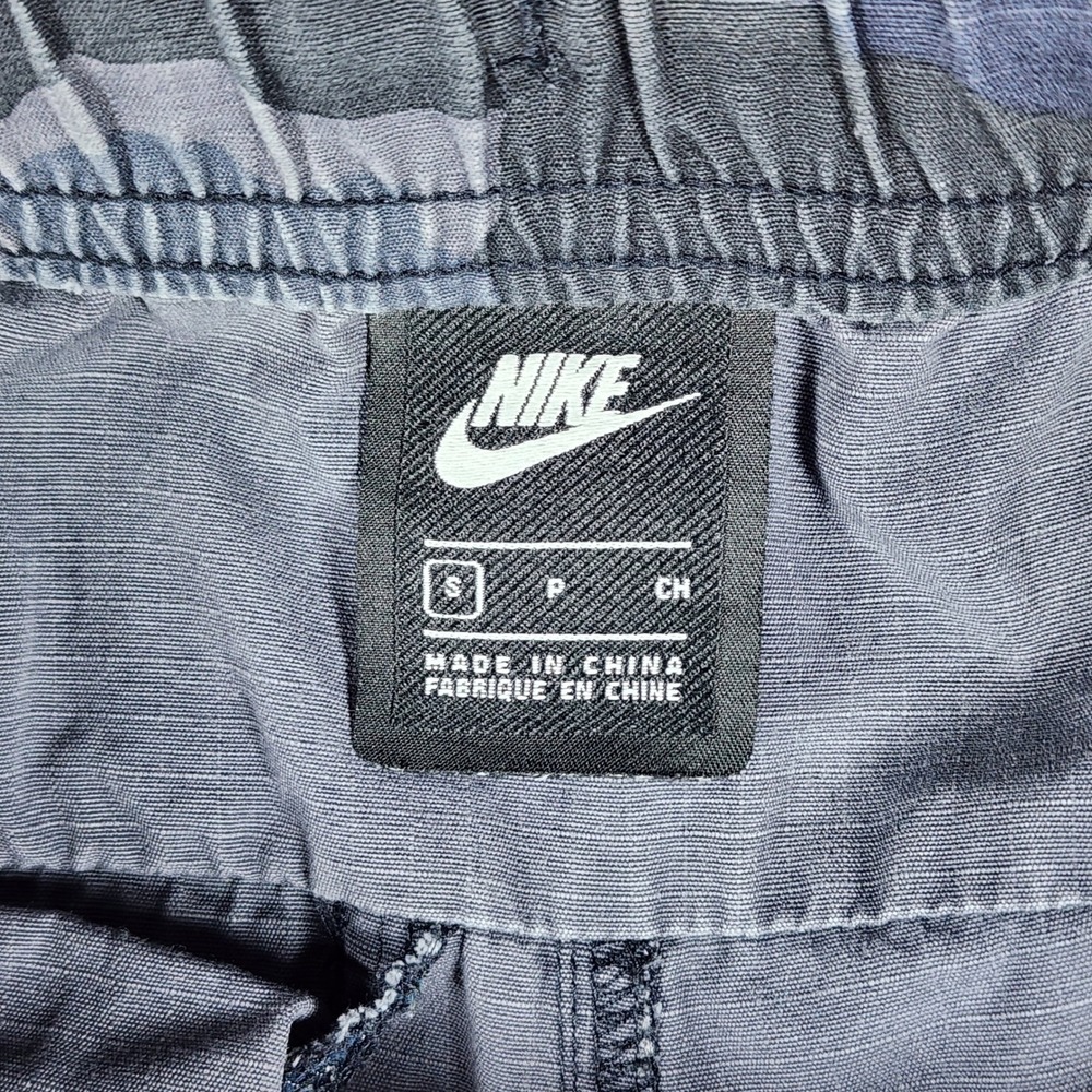 Nike NSW Jogger Pants Mens Small Blue Camo Ripstop Nylon Overlay Excellent - Picture 9 of 16
